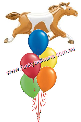 (image for) Brown Horse Balloon Bouquet - Click Image to Close