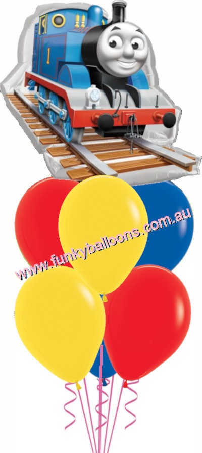 (image for) Thomas Tank Balloon Bouquet - Click Image to Close