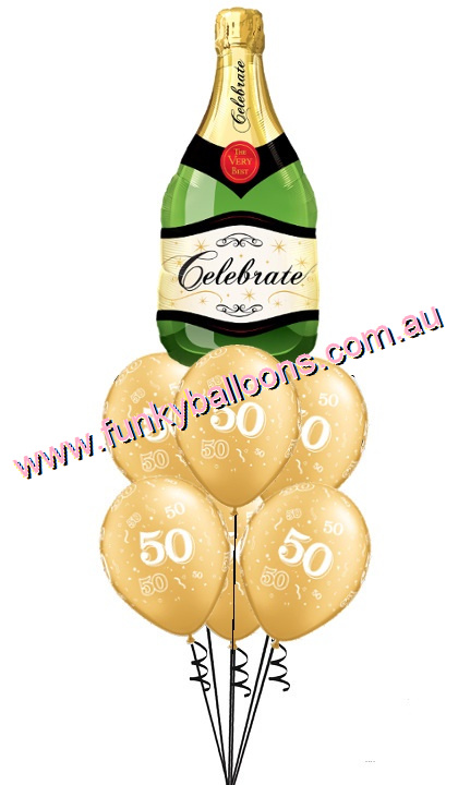 50th Anniversary Champagne Bouquet