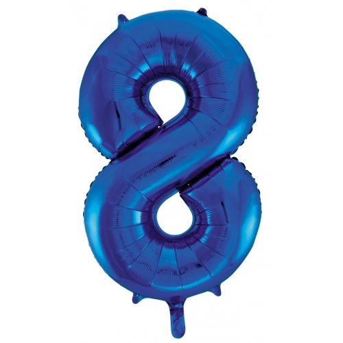 Number 8 Foil Supershape (Choice of Colours)