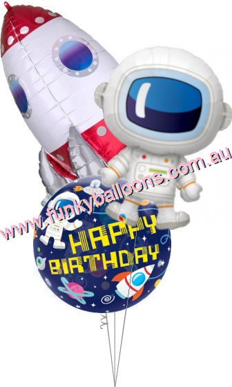 (image for) Renee Rocket Birthday Balloon Bouquet